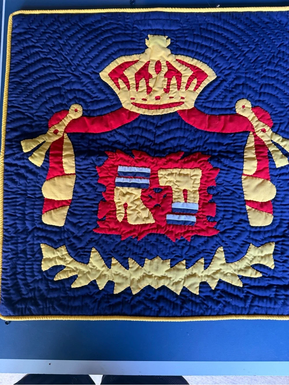Lot of Three Hand Stitched 18